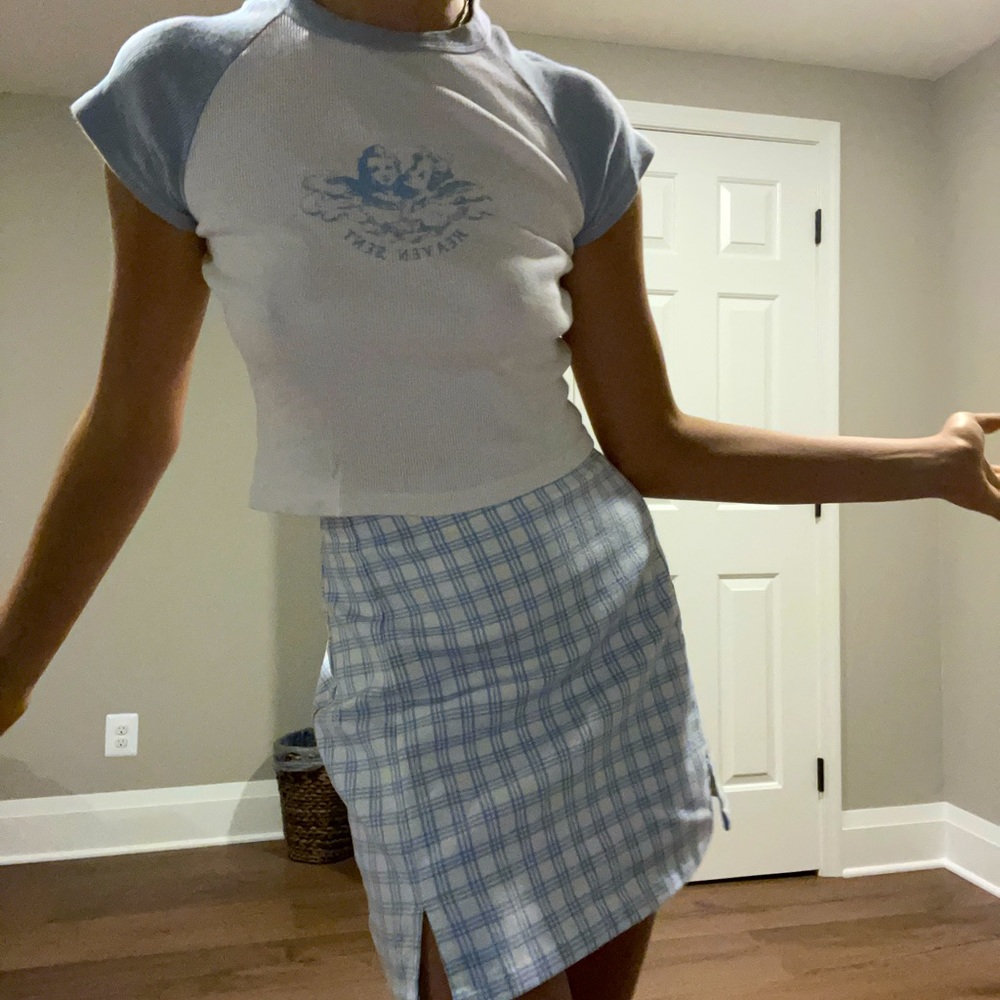 Brandy Melville x John Galt Heaven Sent Baby Tee